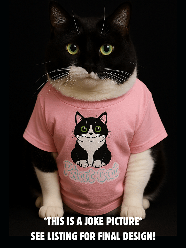 Phat Cat Supersoft Unisex Tee (Pink) product image (2)