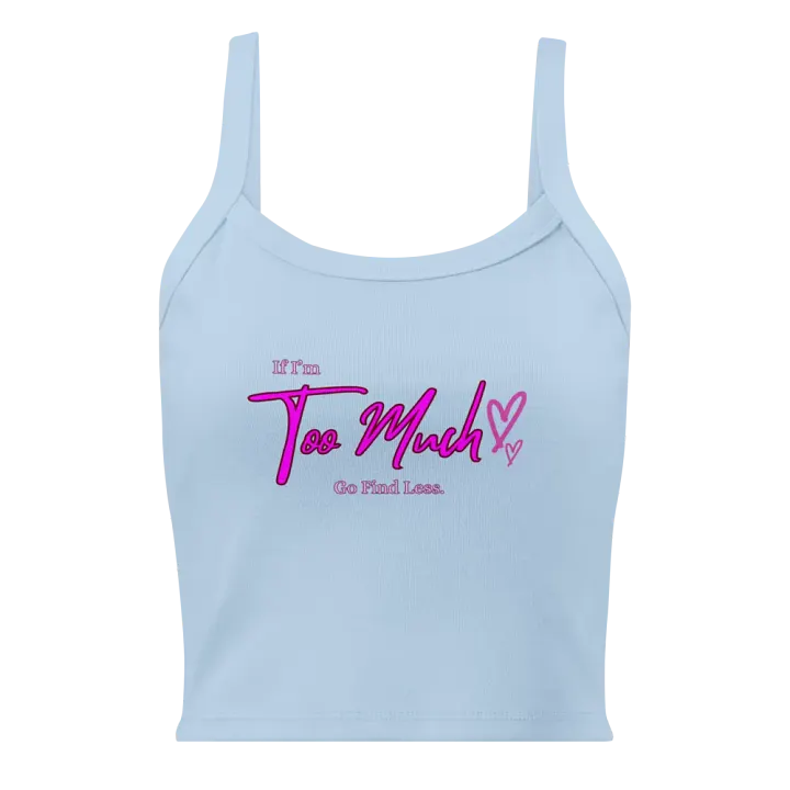 Too Much Micro-Rib Tank Top product image (1)