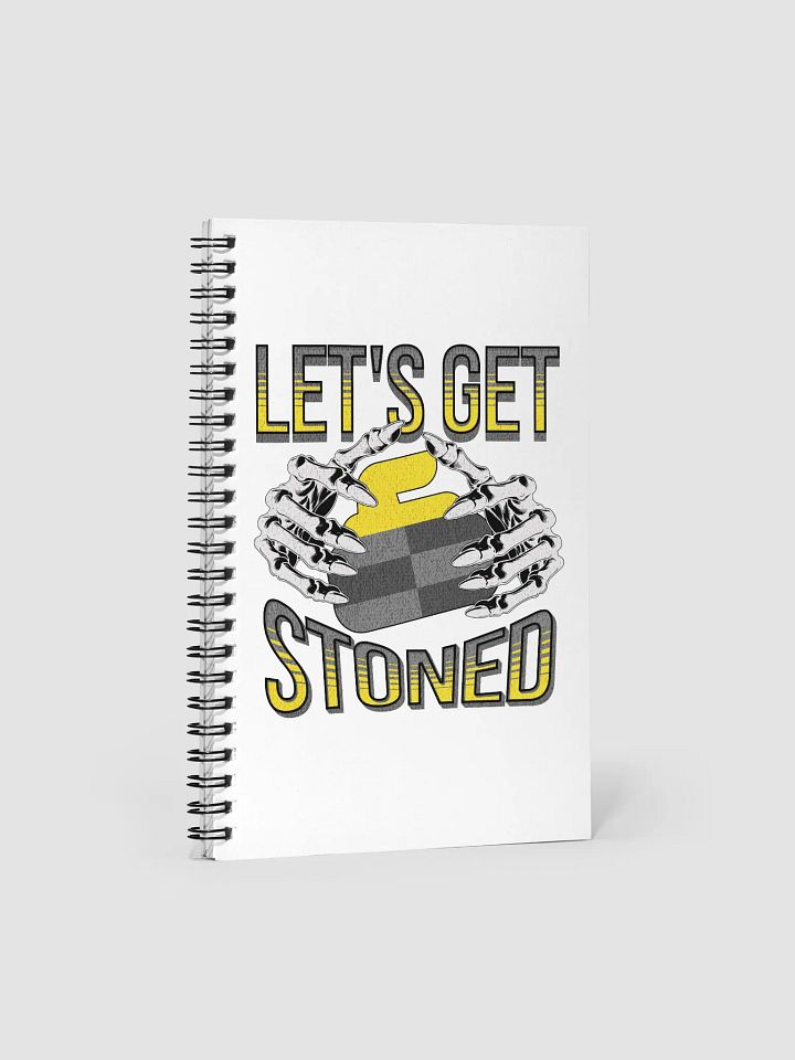 Lets Get Stoned Curling Ethereal Hands Spiral Notebook product image (2)