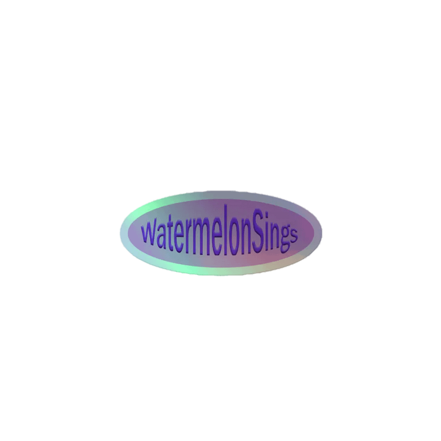 WatermelonSings Holographic Logo product image (1)