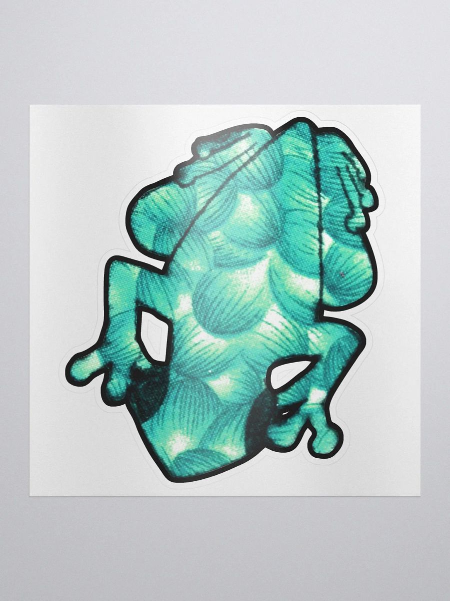 Big Frog Sticker in Seagrape product image (1)