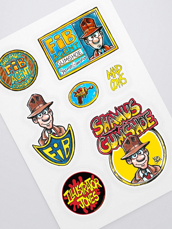 Illustrator Jones' first ever sticker collection. product image (1)