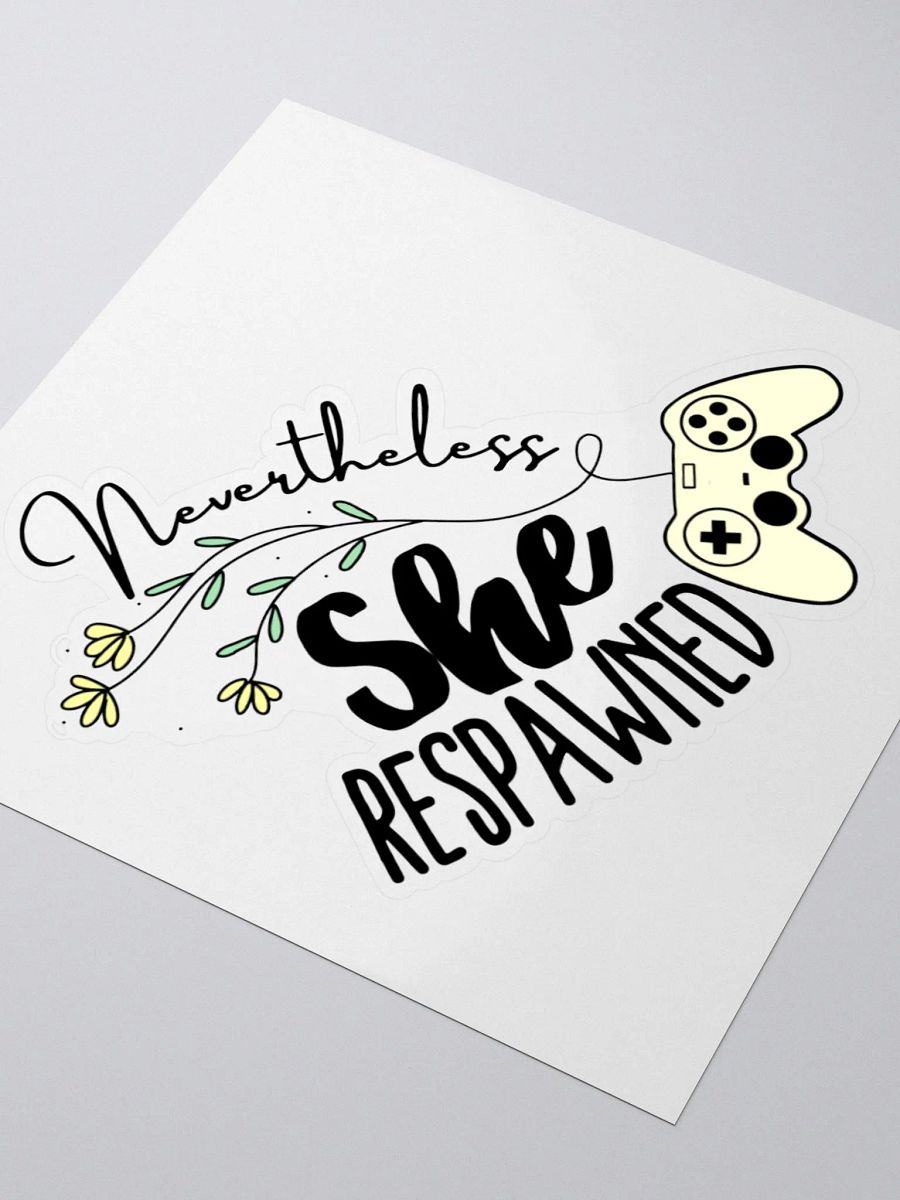 She Respawned Sticker product image (3)