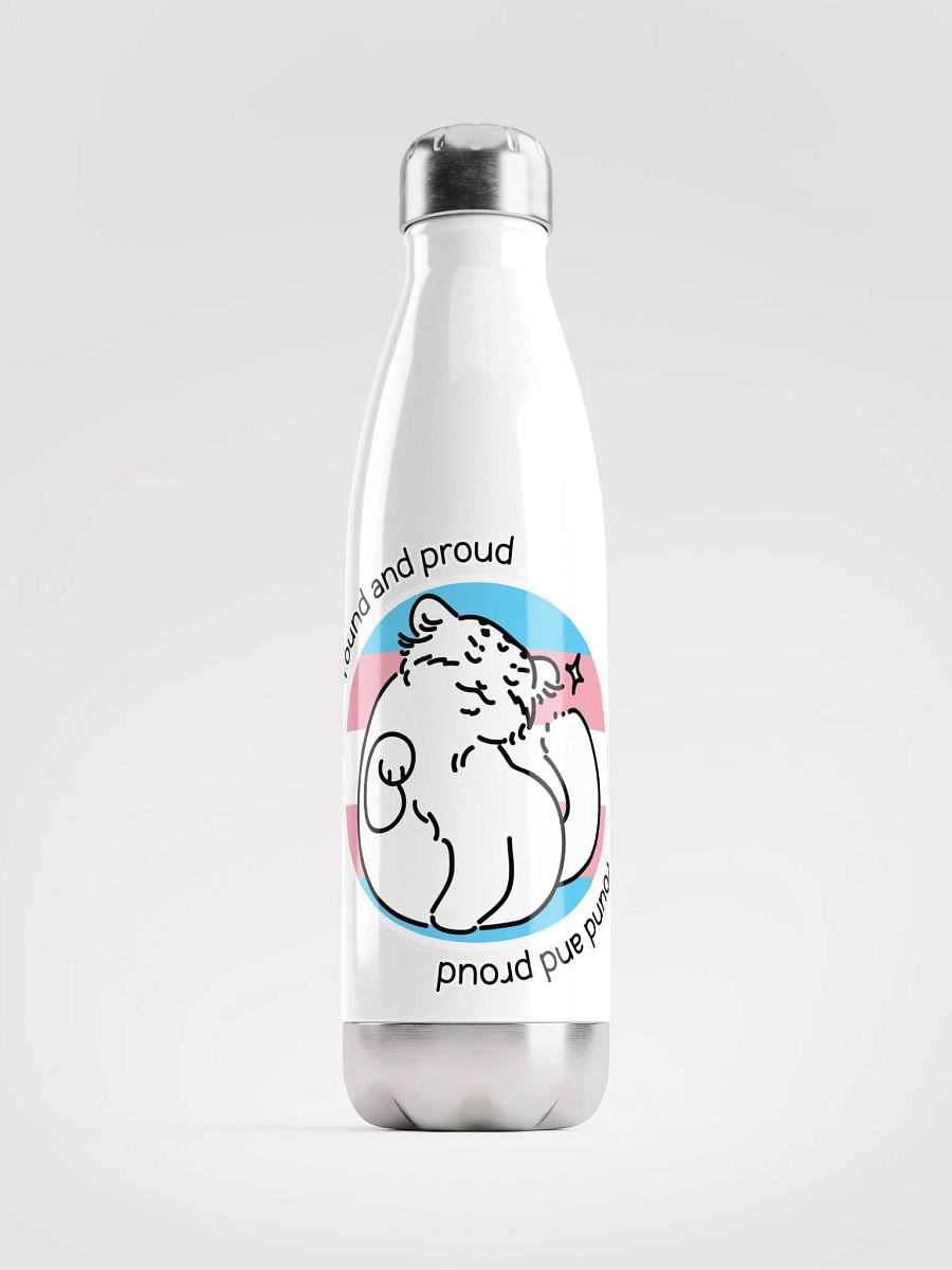 Round and Proud Manul Pride Transgender Version - Bottle product image (1)