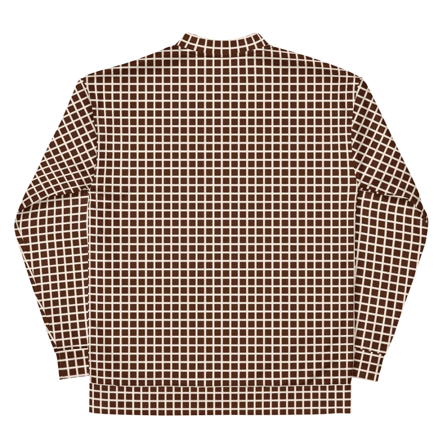 Graph Check Brown and Cream Bomber Jacket product image (12)