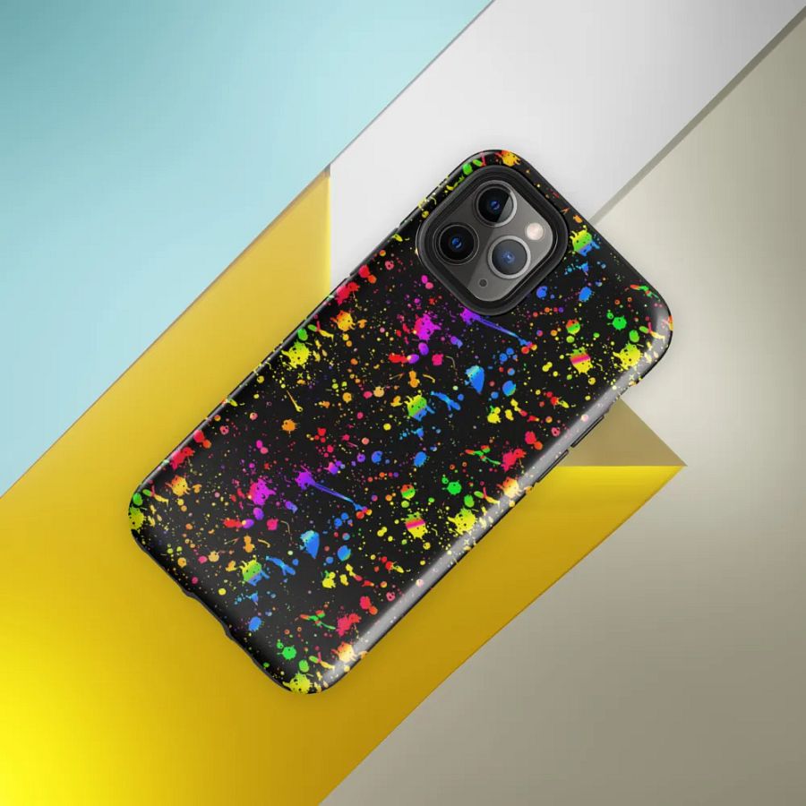 Neon Splatter Burst Tough Case for iPhone® product image (8)