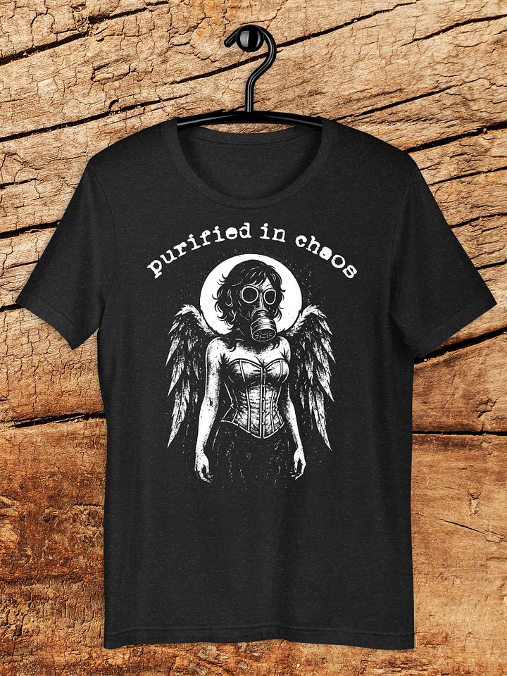 Purified in Chaos Tee – Post-Apocalyptic Angel Gothic Punk Shirt product image (1)