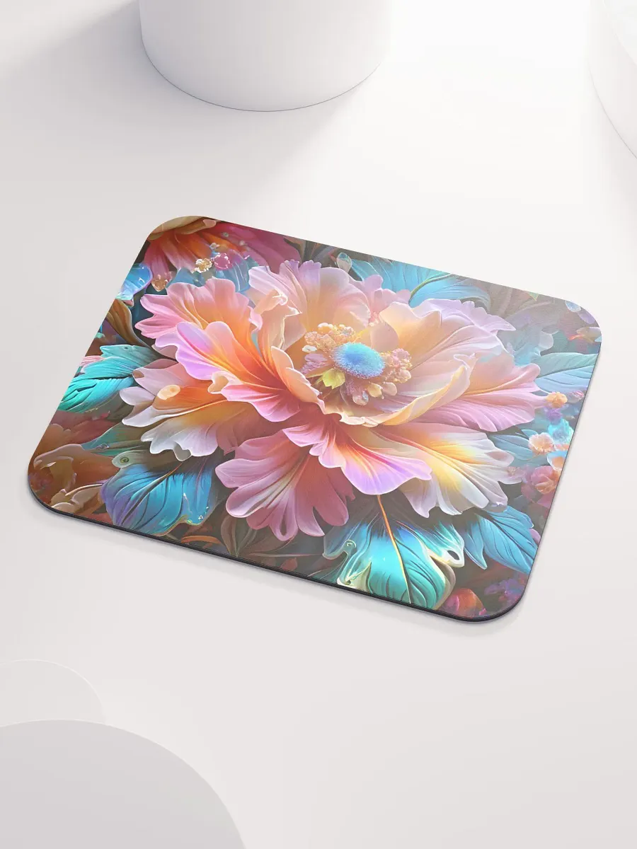 Iridescent Flowers Mouse Pad 8.7