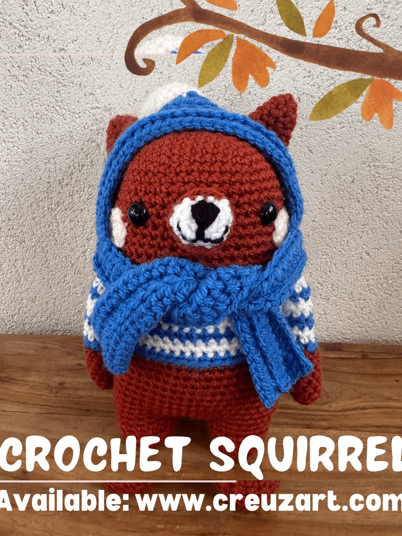 Crochet Squirrel Amigurumi product image (1)