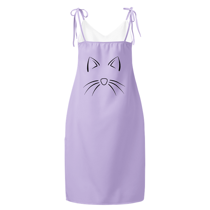 Cat (art by Dina R.) acrylic painting picture - Slip Dress product image (2)