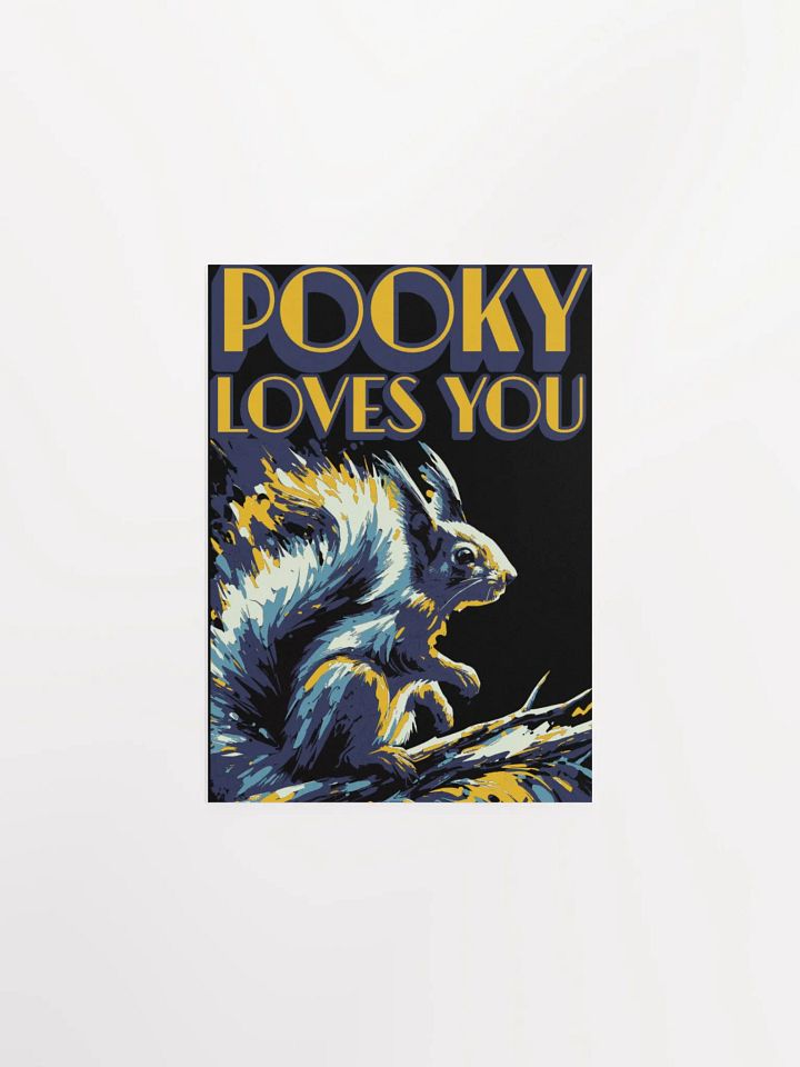 Pooky Loves You - Artistic Squirrel PRINT product image (1)