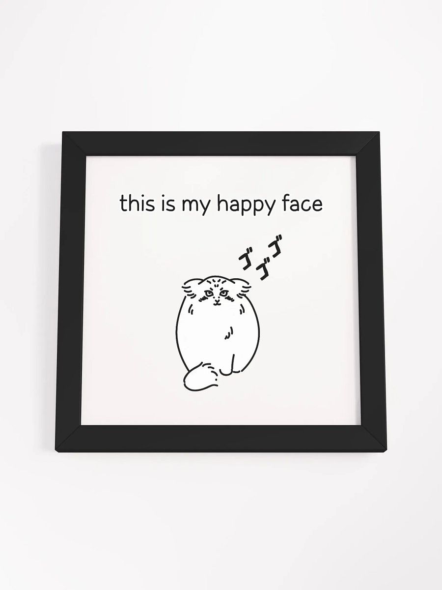 This Is My Happy Face - Framed Print product image (12)