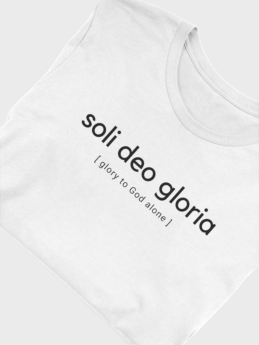 Glory to God Alone - Unisex White product image (4)