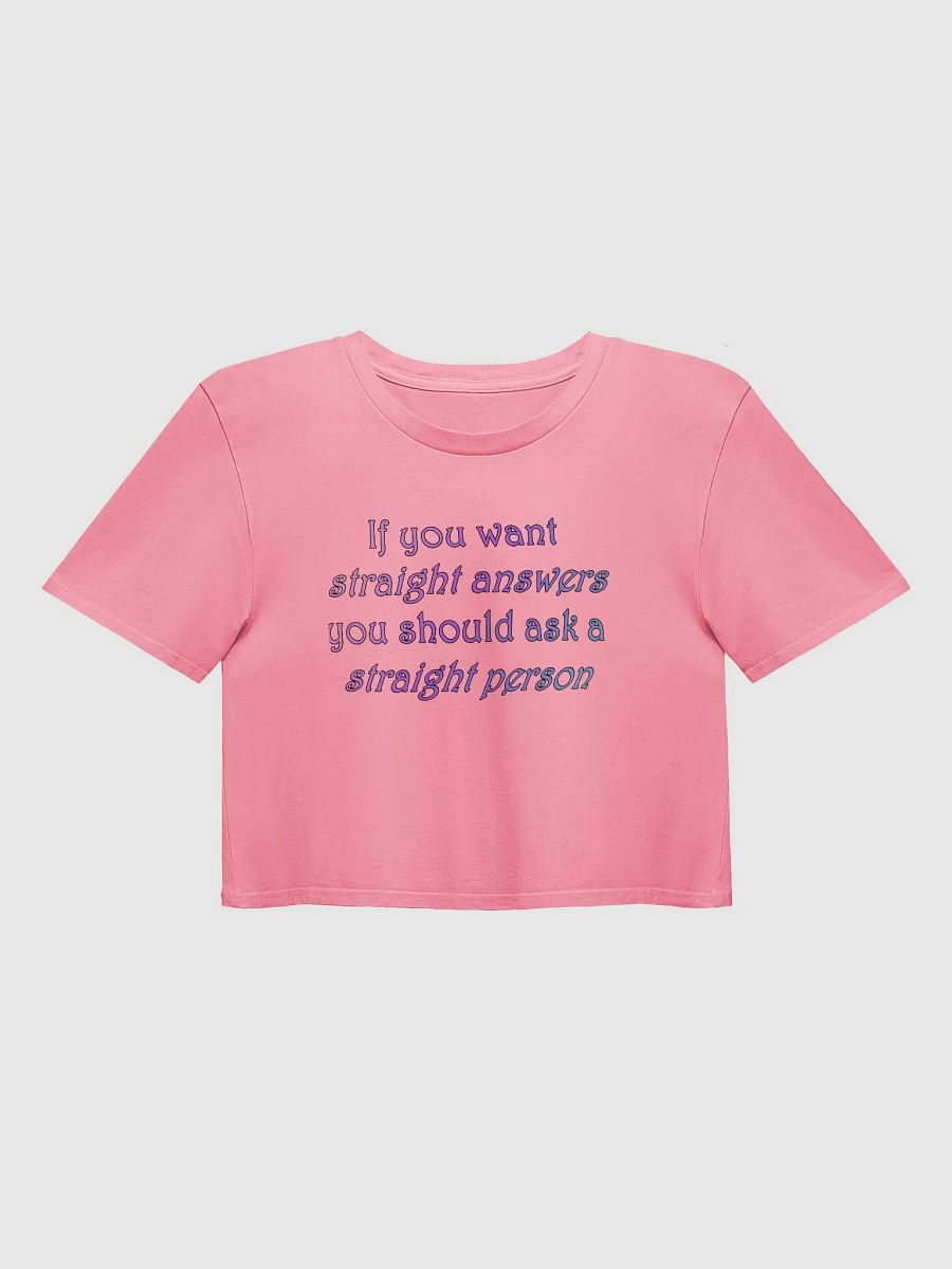 Straight Answers Crop Top product image (4)