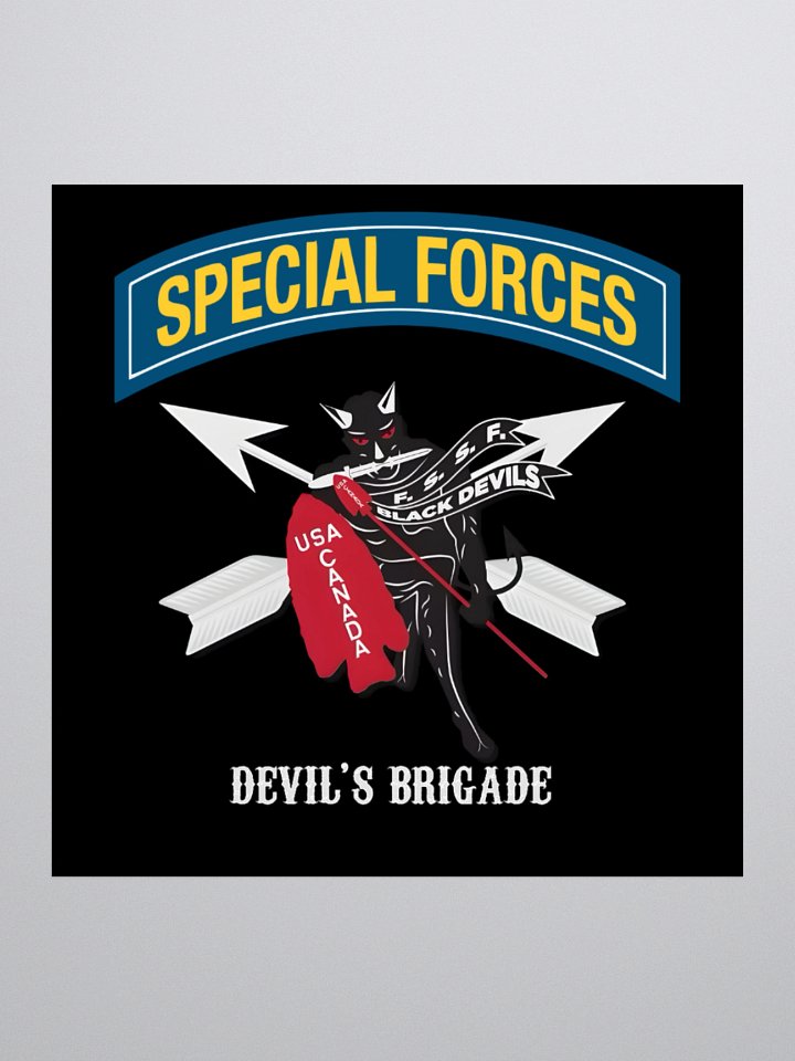 Black Devils Special Forces Kiss Cut Stickers product image (2)