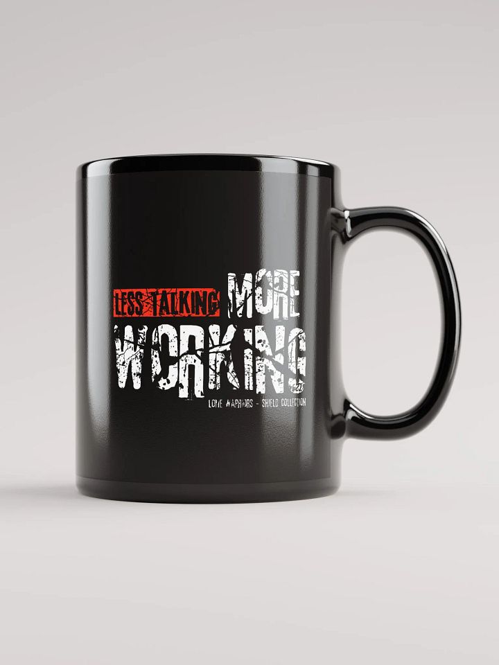 Black Glossy Mug by Mugz | Less talking, More Working product image (2)