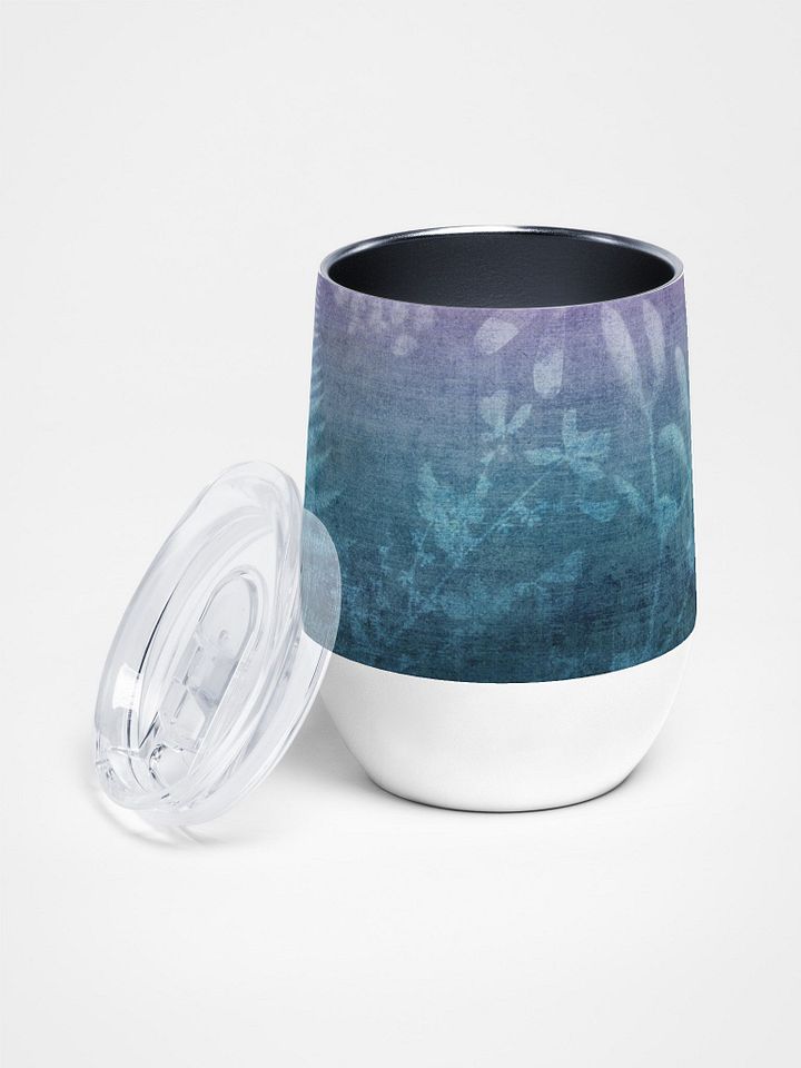 Blue Wildflowers Wine Tumbler product image (2)
