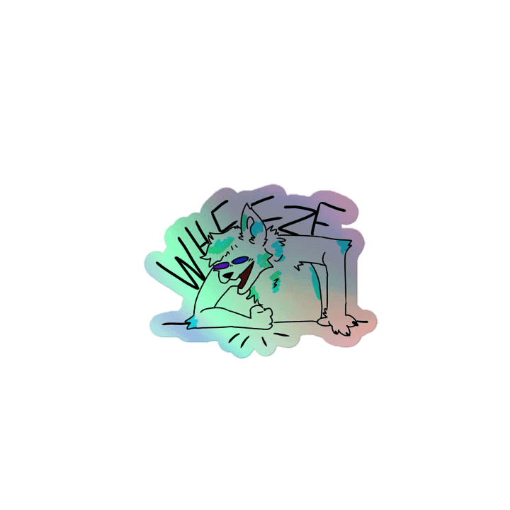 Fisk Wheeze Holographic Sticker product image (1)