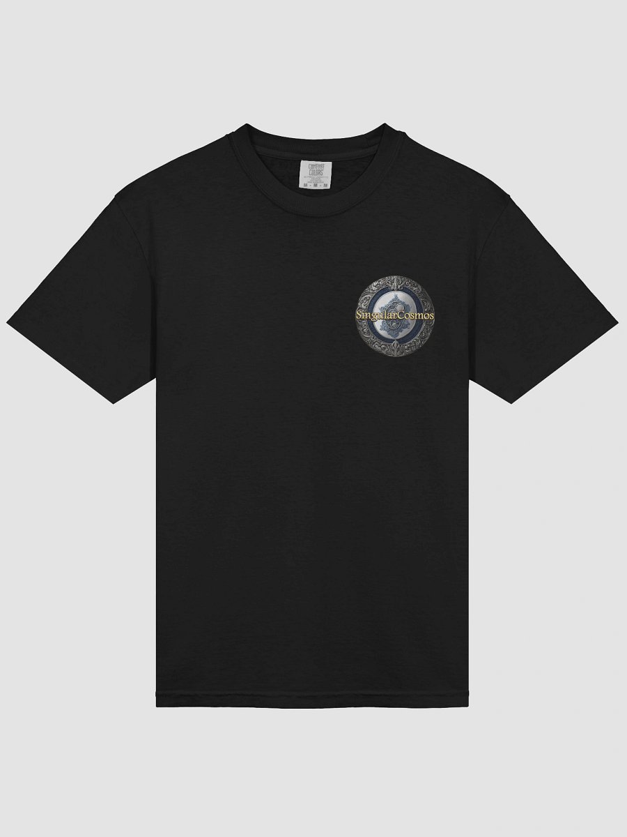 Singular Cosmos Dual Front & Back Logo Black Cotton T-Shirt product image (3)