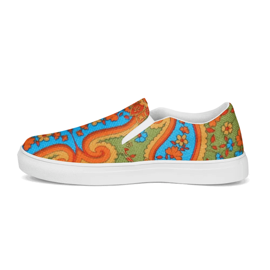 Paisley Green Envy Slip On Women's Canvas Footwear product image (4)