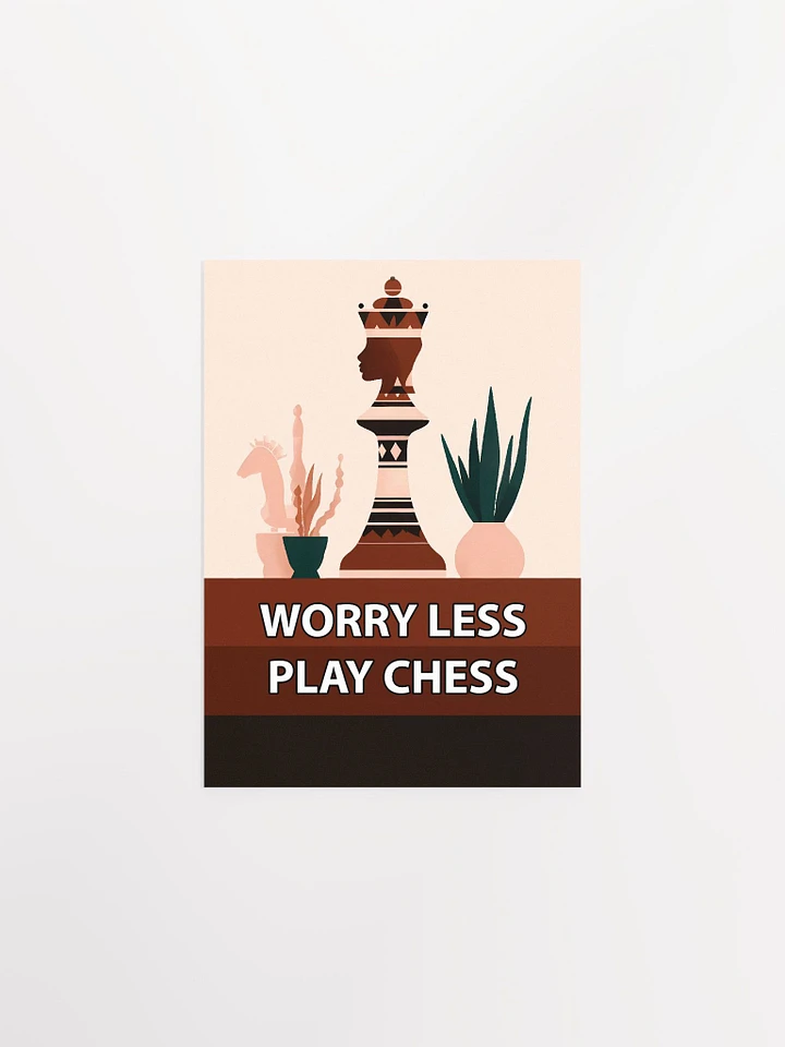 WORRY LESS PLAY CHESS POSTER product image (1)