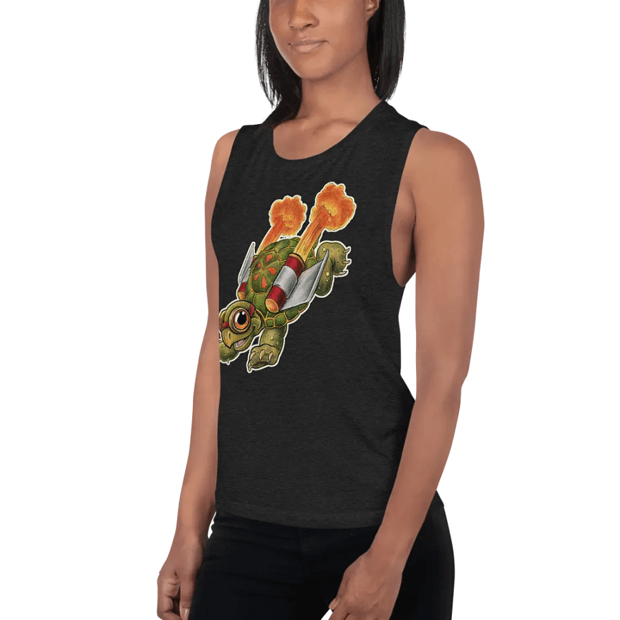 Jetpack Tortoise - SFA Women's Muscle Tank product image (3)