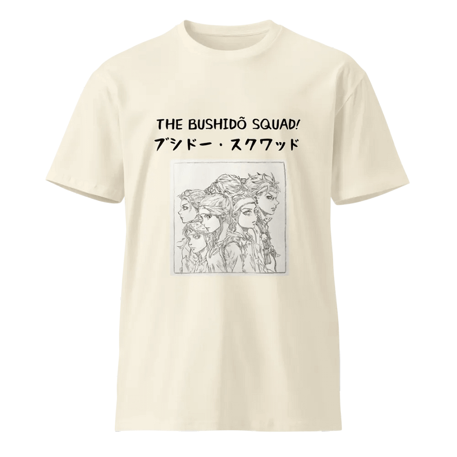 The Bushidõ Squad - Unisex T-Shirt [Cream and White] product image (1)