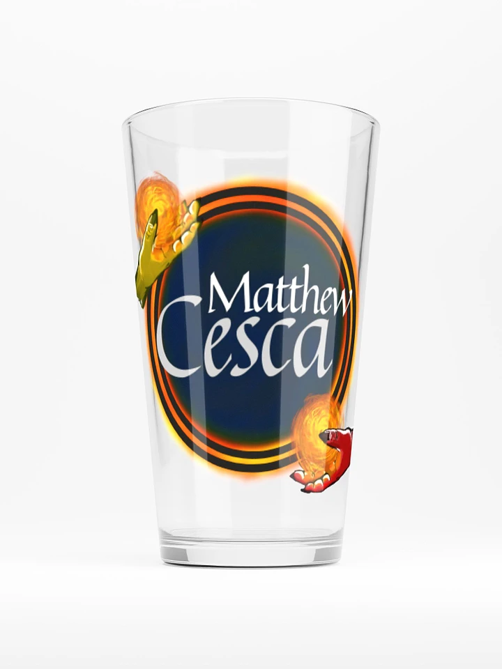 Matthew Cesca Author Logo Shaker Pint Glass product image (1)