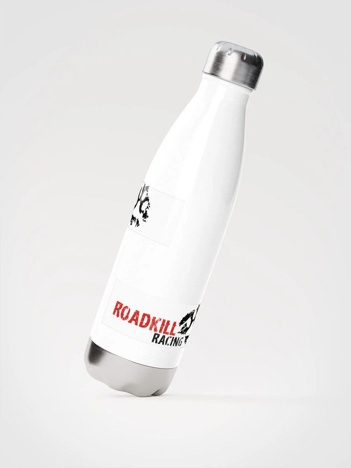 White steel pawprint logo bottle product image (2)