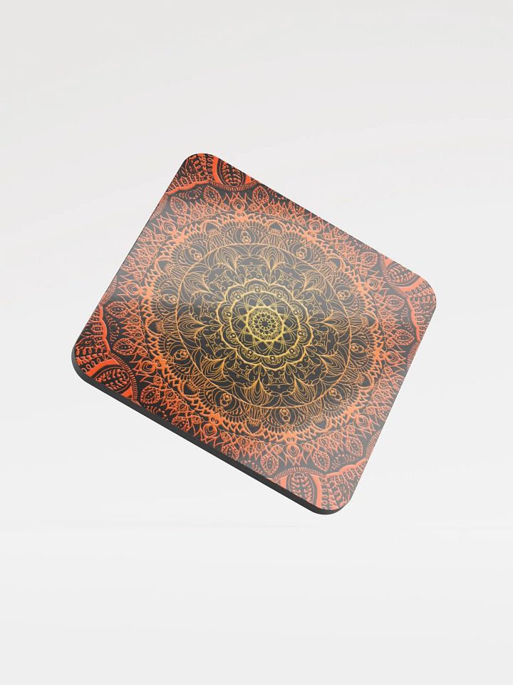 Radiant Mandala Cork Coaster Set product image (1)