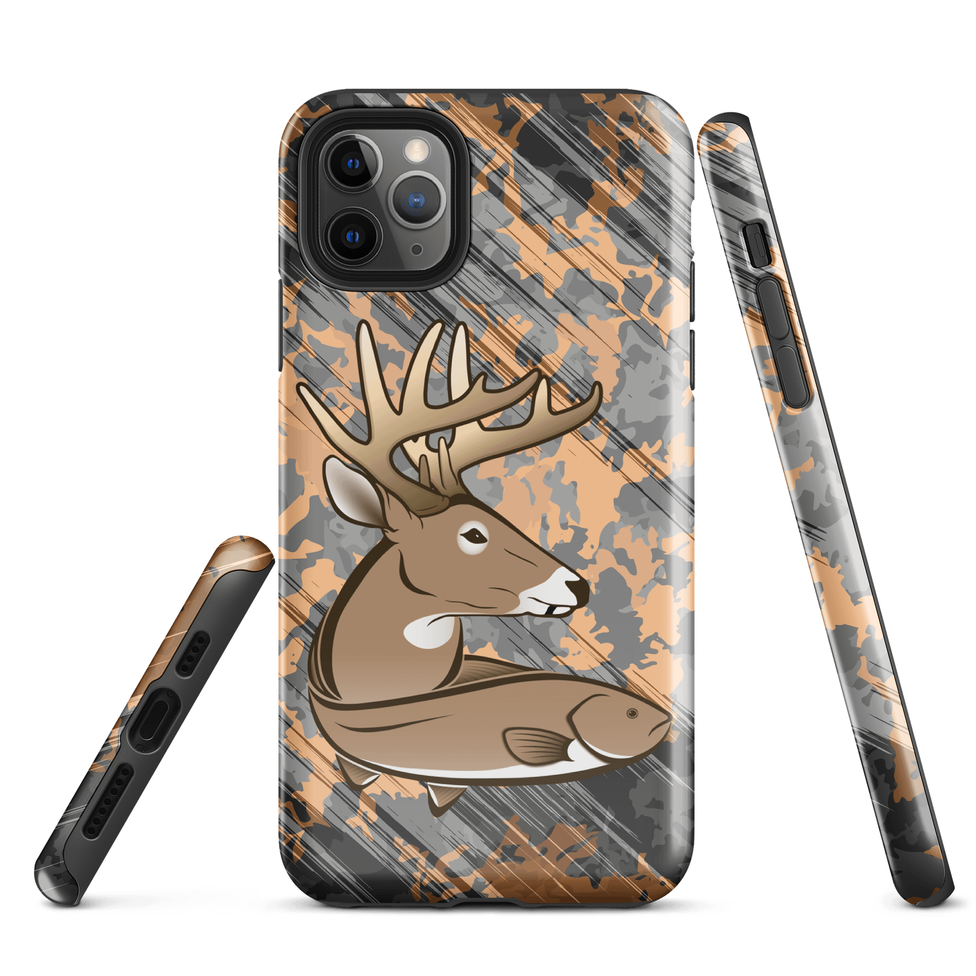 Orange Camo Brown iPhone Case product image (3)