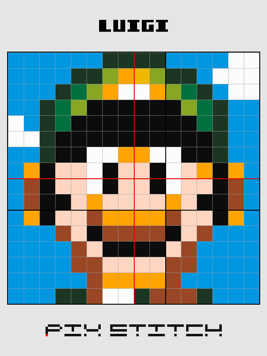 Luigi Pixel Art product image (2)