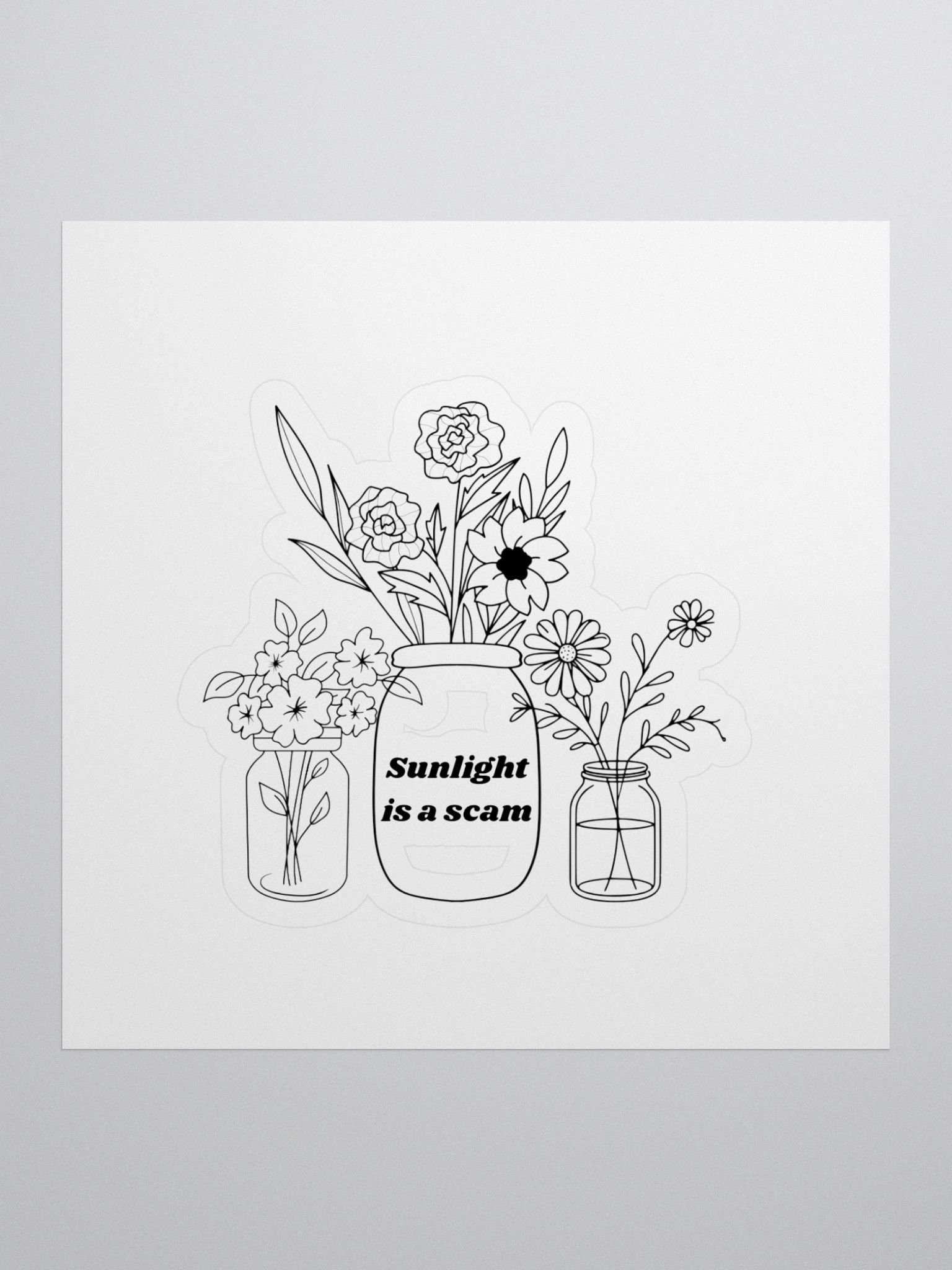 Sunlight is a Scam sticker product image (1)