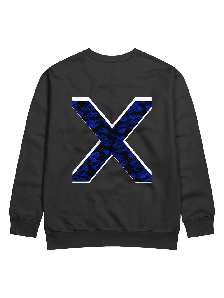 Black X Blue Lipstick Kisses | Crewneck product image (1)