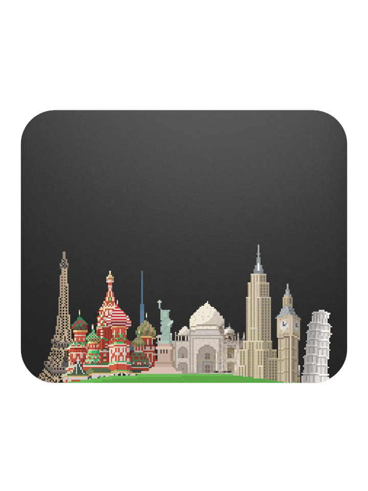 Pixelated Wonders Mouse Pad (dark) product image (1)