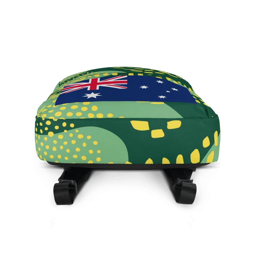 "Australia" Green and Gold Forever! Backpack product image (5)