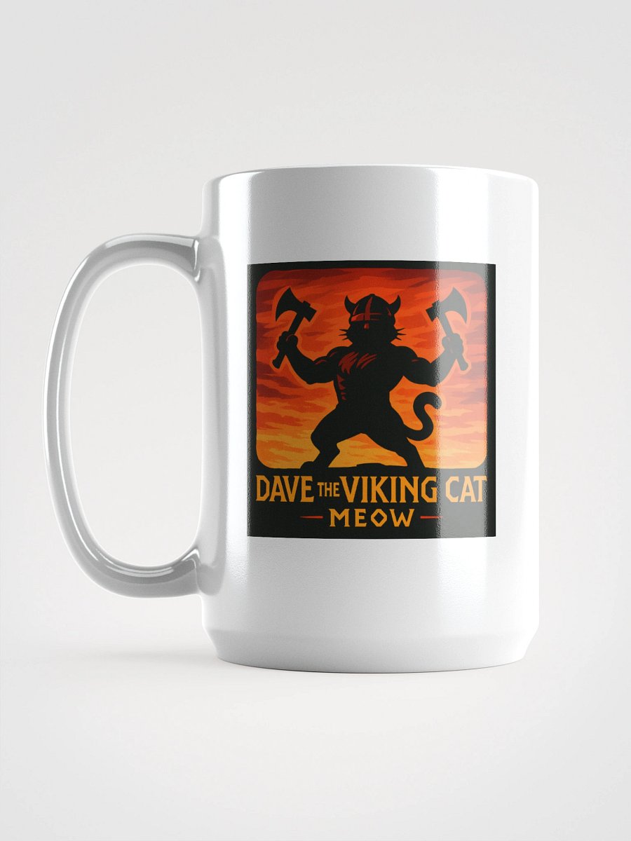 Dave the Viking Cat Sunset Meow Mug product image (6)