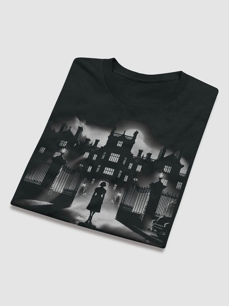 Mansion Mystery: A Noir Silhouette (Front Print Womens Tee) product image (5)