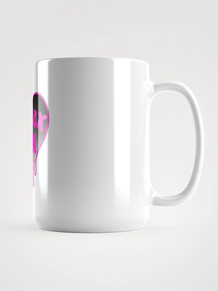 HOT BOX FAM PINK & BLACK OMBRE LOGO COFFEE MUG product image (1)