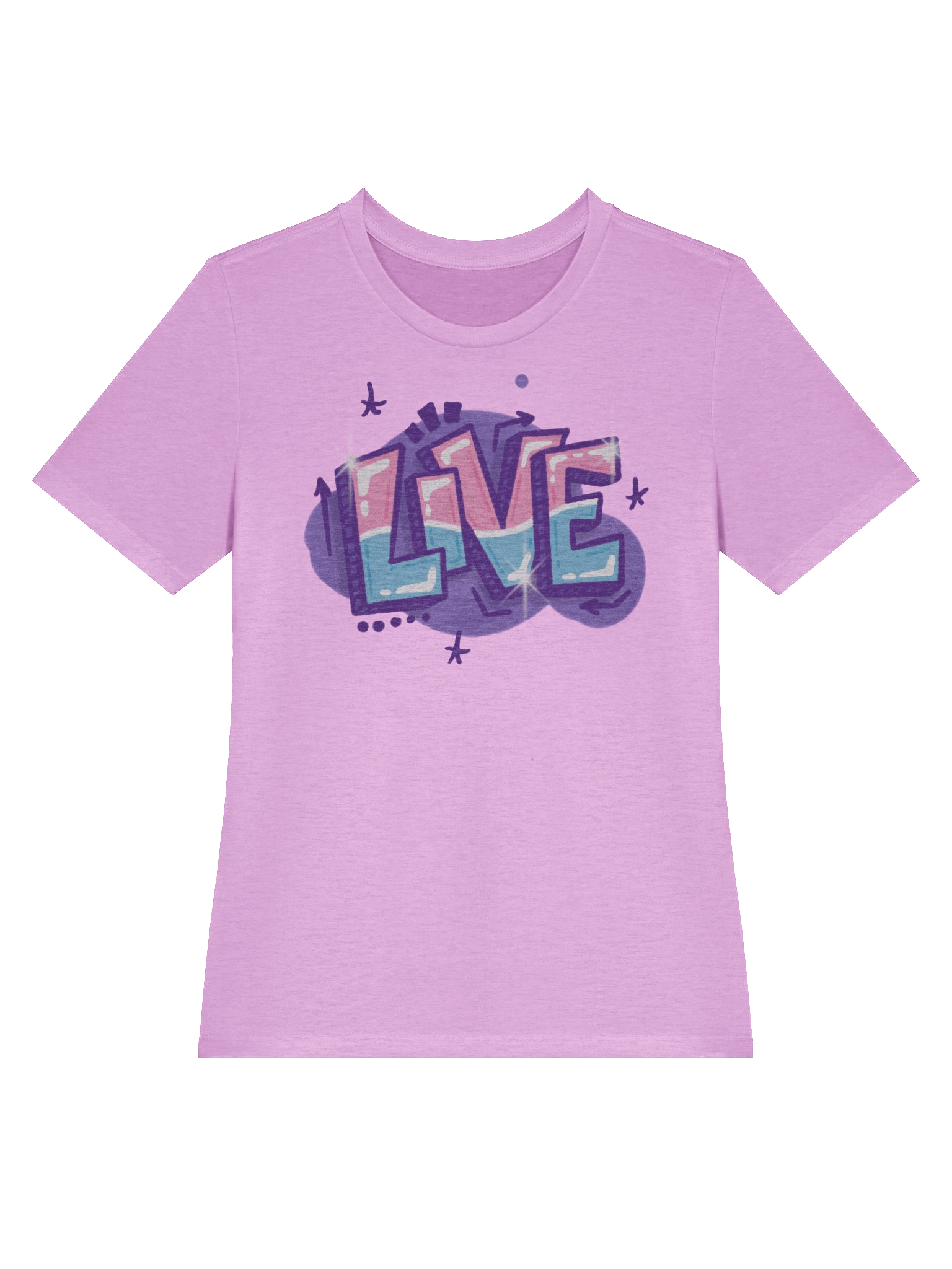 "LIVE" - Kawaiifiti Style - Women's Relaxed-fit T-Shirt (Light) product image (12)
