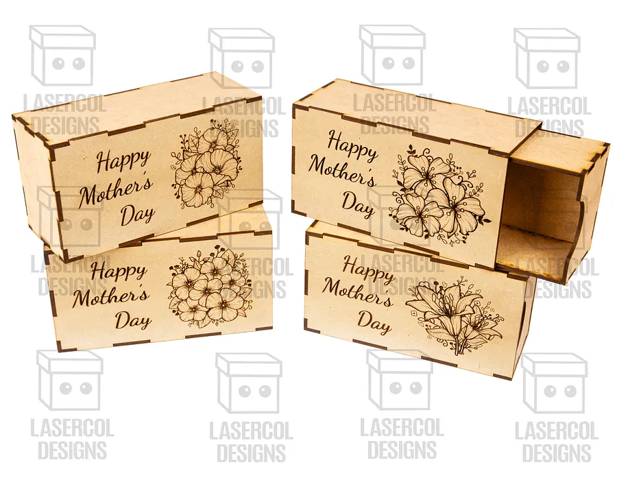 Mother's Day Gift Boxes (2 Sizes, 4 Styles) - Laser Cut Files product image (2)