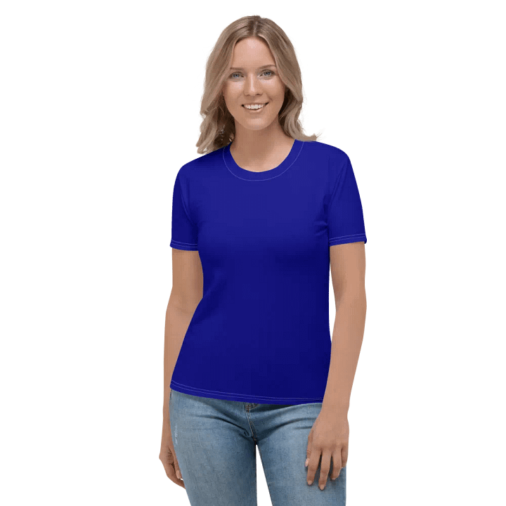 Plain Color Navy Blue T-Shirt product image (1)