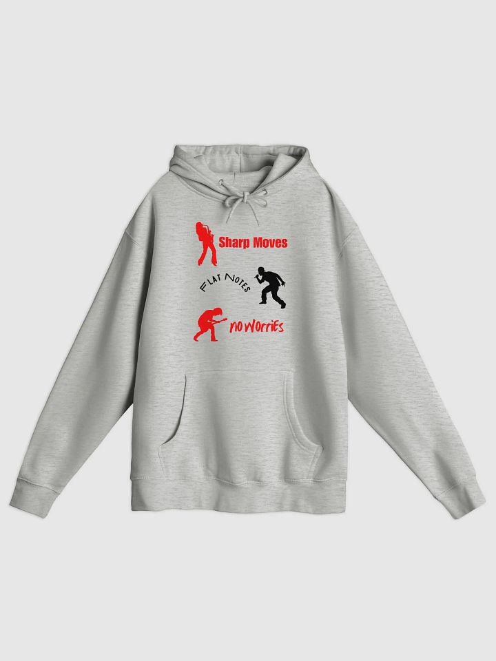 Sharp Moves Flat Notes No Worries-Hoodie product image (3)