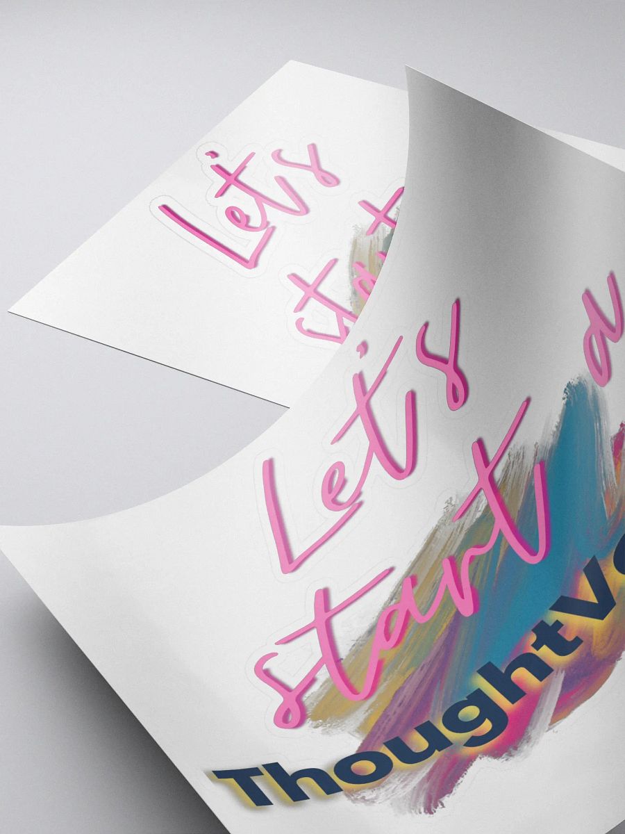 Let's start a ThoughtVolution Sticker product image (4)