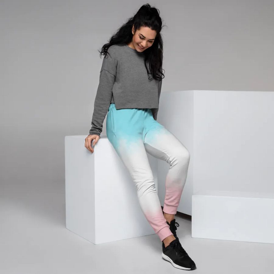 Women's Blue and Pink Joggers product image (12)