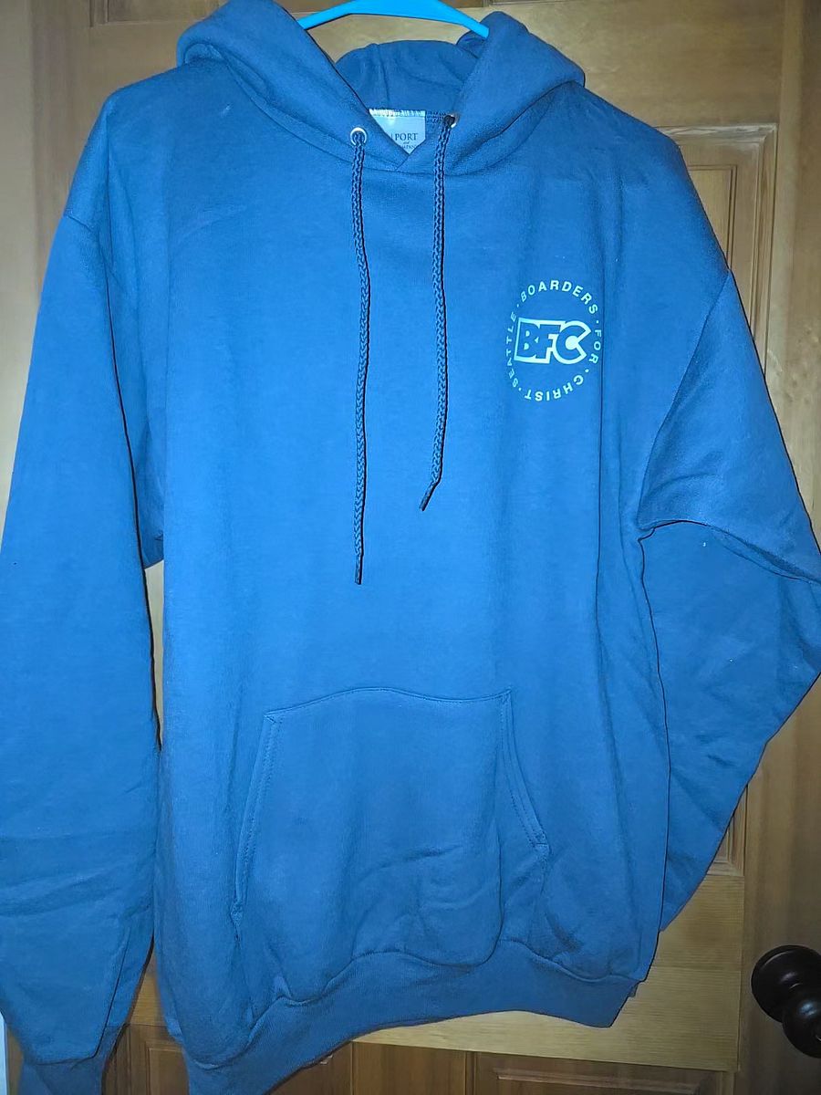 Blue/Grey Adult Hoodie product image (1)