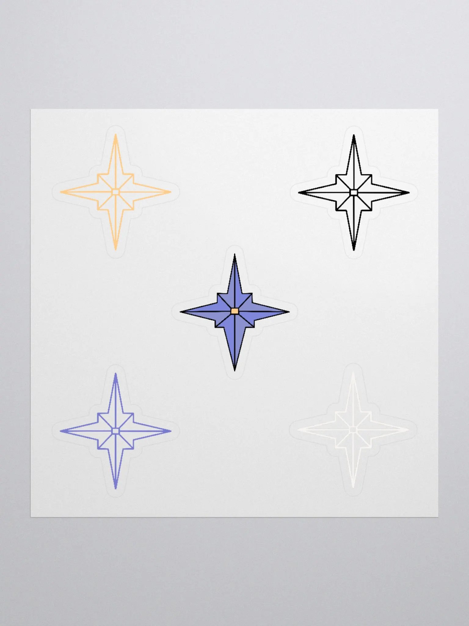 Compass Star Sticker Set product image (2)