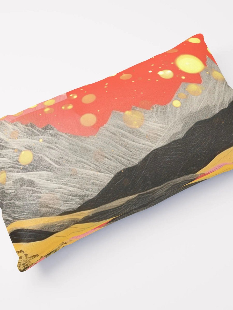 Bright Red sun pillow product image (10)