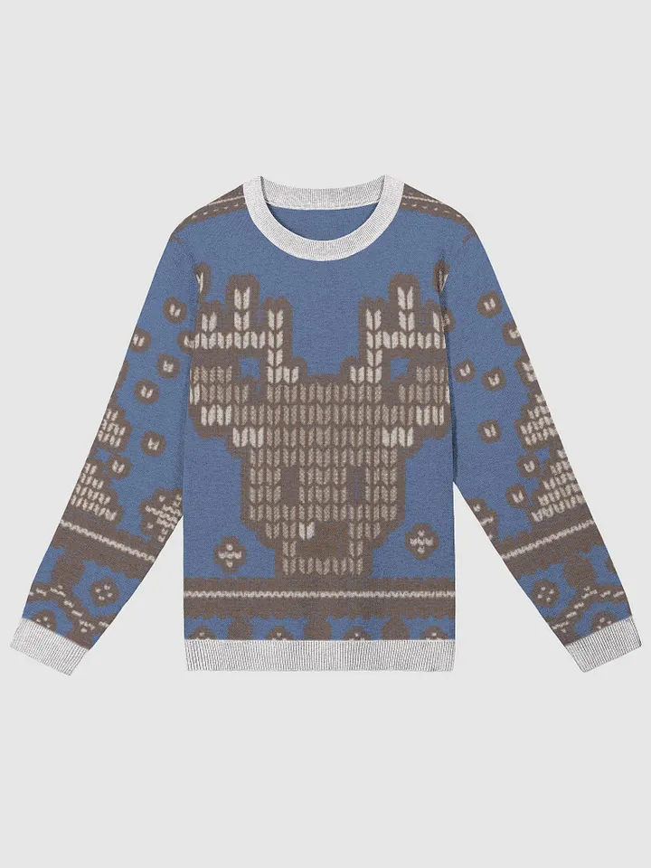 Celestial Blue Reindeer Knit Sweater product image (1)