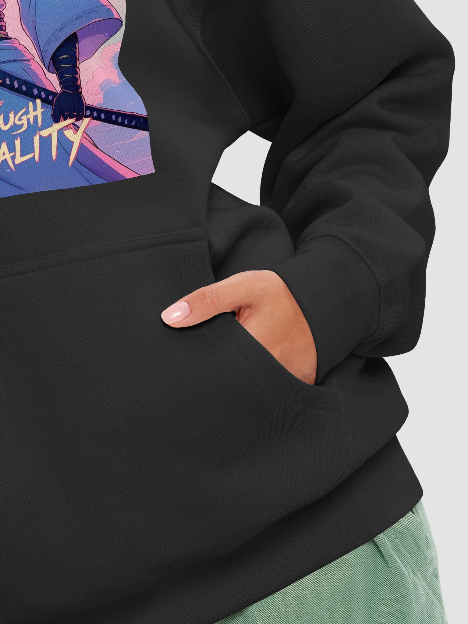 "Slice Through Reality Anime Hoodie" product image (8)